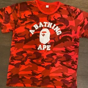 Red “Bathing Ape” T Shirt